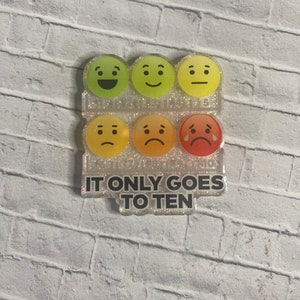 It Only Goes to Ten pain scale nurse humor badge reel/ register nurse/funny badges/pain management/ID badges/ID holders