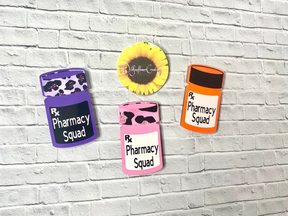 Pharmacy Badge Reel/pharmacy Tech/pharmacy Squad/pharmacy Pills/id  Holder/id Badges/glitter Badges/cute Badges 