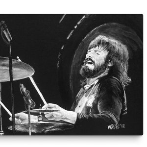 John Bonham Canvas Artwork, Zeppelin Wall Decor, Canvas Art Prints, Cheap Canvas Print, Framed Canvas Work, Music Lover Gift