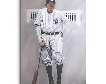 Babe Ruth on Canvas, New York Yankees, Canvas Art, Canvas