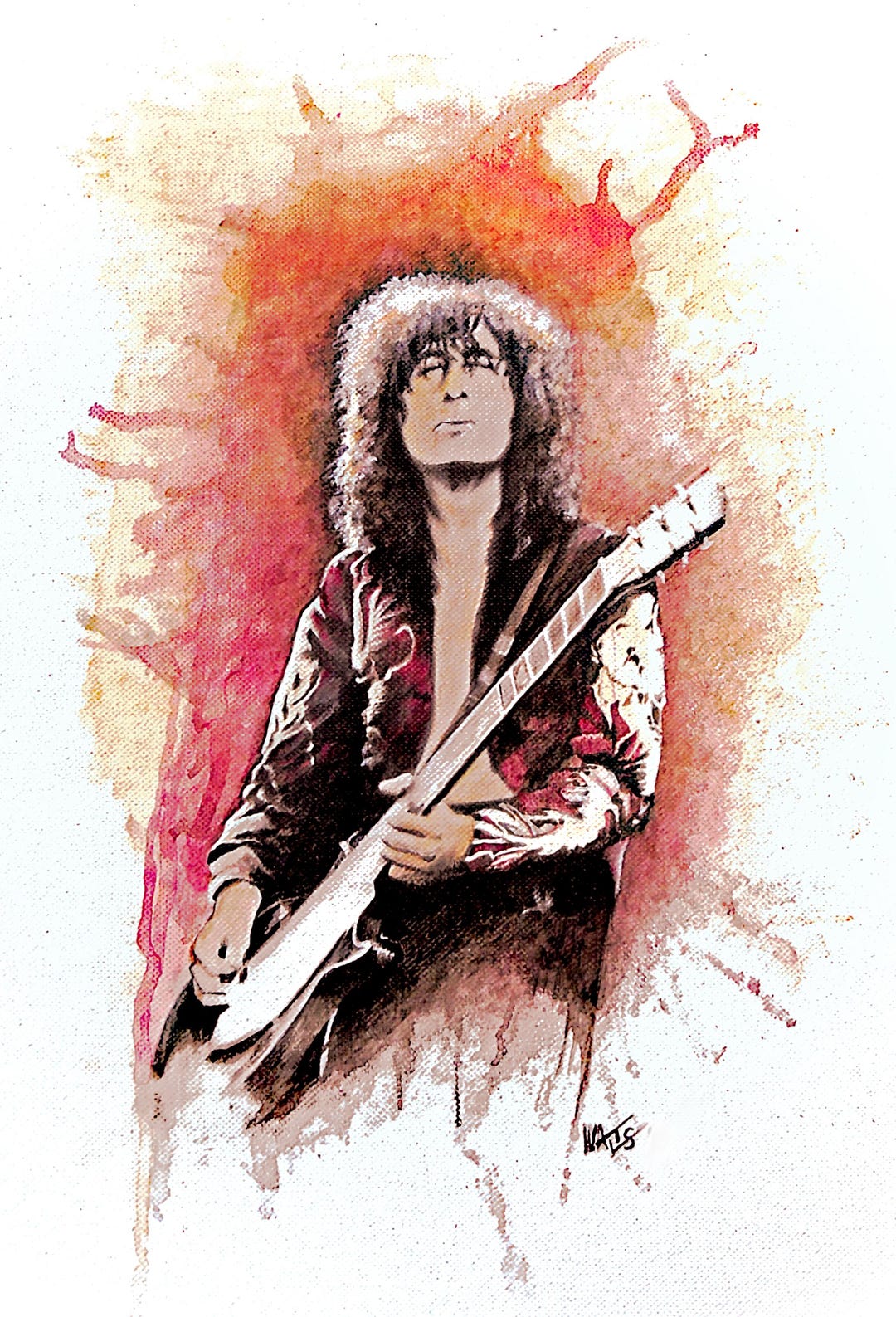 Jimmy Paper Jimmy Page Wall Art Paper Print – Legendary Rock Portrait – Music ...