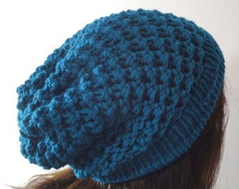 Made To Order - Hand Loom Knitted Men's/Ladies Kids Unisex Slouchie Beanie /Hat Beanie