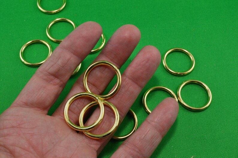 5 brass rings 1 '' 2.5 cm or 1.5 inch 4 cm they Etsy