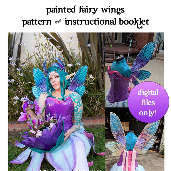 Painted Fairy Wings E-book (Pattern & Instructional Booklet)- *DIGITAL DOWNLOAD ONLY*