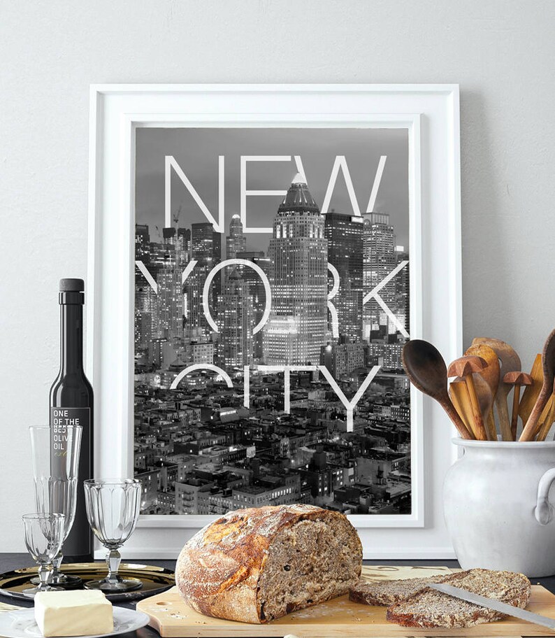 New York City America USA Manhattan Wall Decor Office Etsy