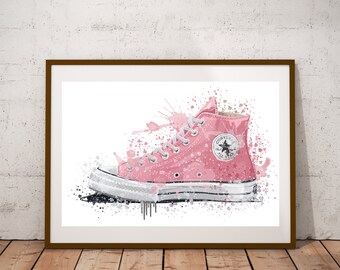 pink converse clipart