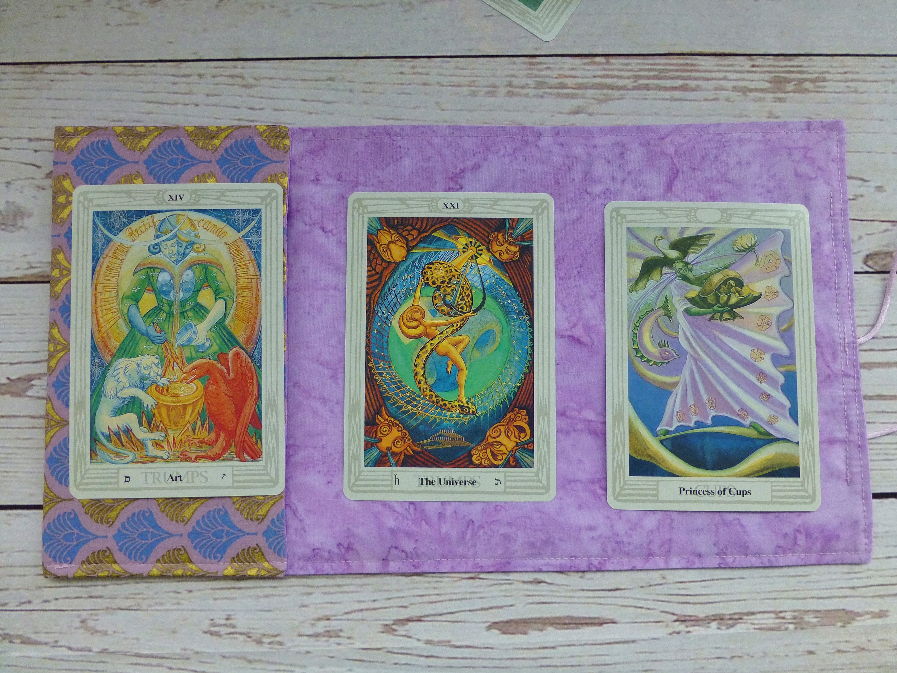 Art Deco Fan Oracle Tarot Card Wrap and Spread Cloth Etsy UK