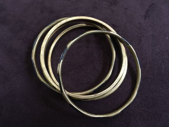 Set of Four Vintage Yellow Tortoise and Black Res… - image 4