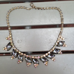 Juliana D&E  Grey Diamond and Clear AB Rhinestone Necklace