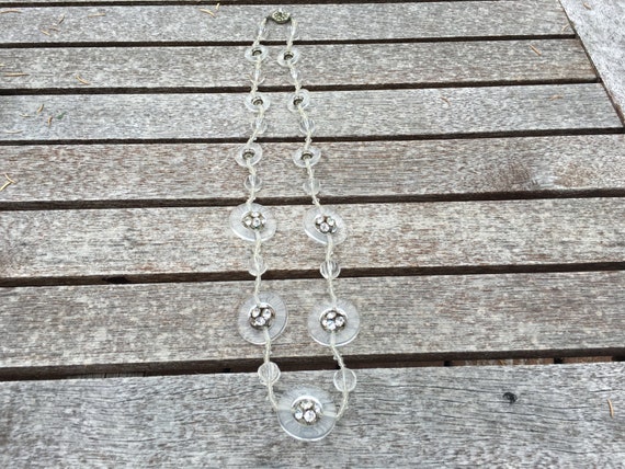 Miriam Haskell Clear Lucite and Rhinestone Crysta… - image 4