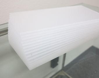 CAST WHITE ACRYLIC PLEXIGLASS 1//8/" X 11 7//8/" X 11 7//8/" PLASTIC SHEET