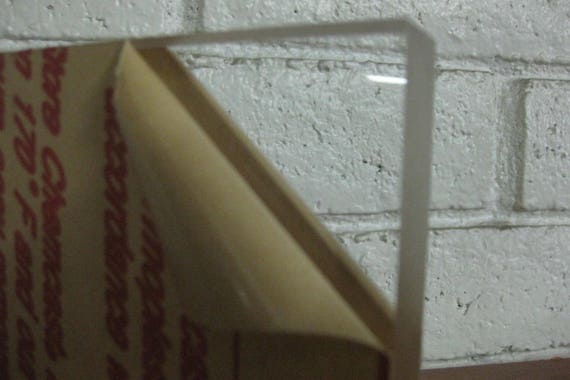 CELL CAST ACRYLIC//PLEXIGLASS SHEET CLEAR 1//4/" X 8/" X 10/"