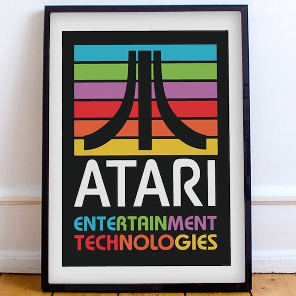 Vintage Atari Game Poster - Etsy