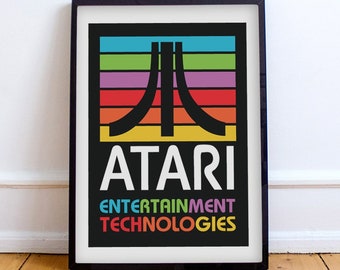 Atari Video Game Vintage Poster Print Atari Video Game Vintage Poster Print