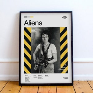 A4 A3 aliens 1986 movie film poster print james cameron alien 1979 ridley scott sci fi horror 80s retro vintage weyland yutani nostromo