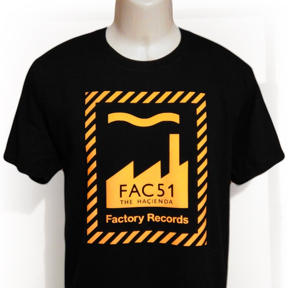 FAC51 Mens T-Shirt Factory Records Hacienda Stone Roses Happy Mondays New Order