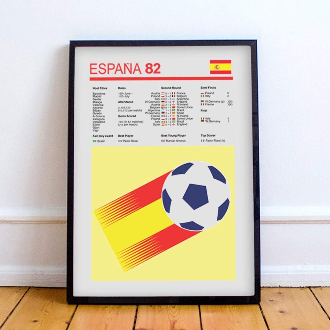 Football Soccer World Cup Poster Print Art Italia 90 Mexico 86 ...