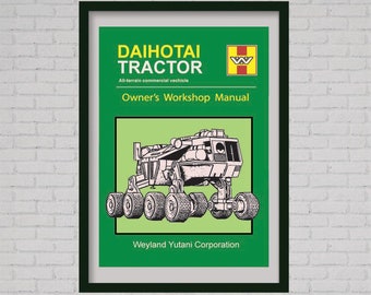 Aliens Daihotai-tractorposter, Weyland Yutani-print (A3)