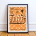 A3 holland 1990 world cup football soccer brazil retro vintage poster print mexico 86 italia 90 argentina 78 usa 94 france 98 sport legends 