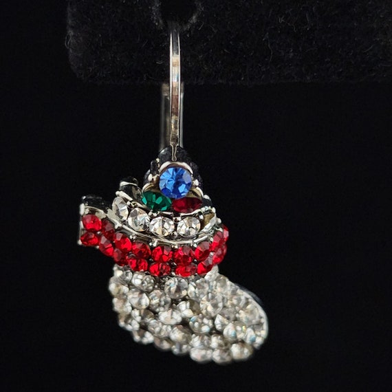 PRICE DROP Vintage Red Green Blue Clear White Rhi… - image 2