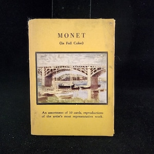 PRICE DROP Vintage em cores Reprodução de artistas Variedade de obras mais representativa de cartões postais de Claude Monet