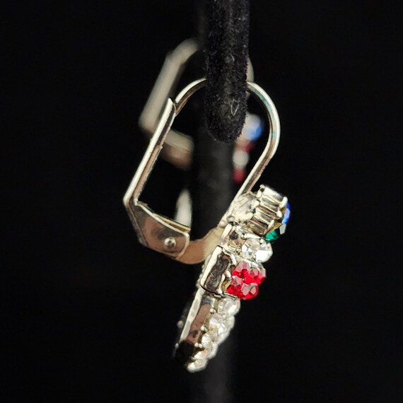 PRICE DROP Vintage Red Green Blue Clear White Rhi… - image 3