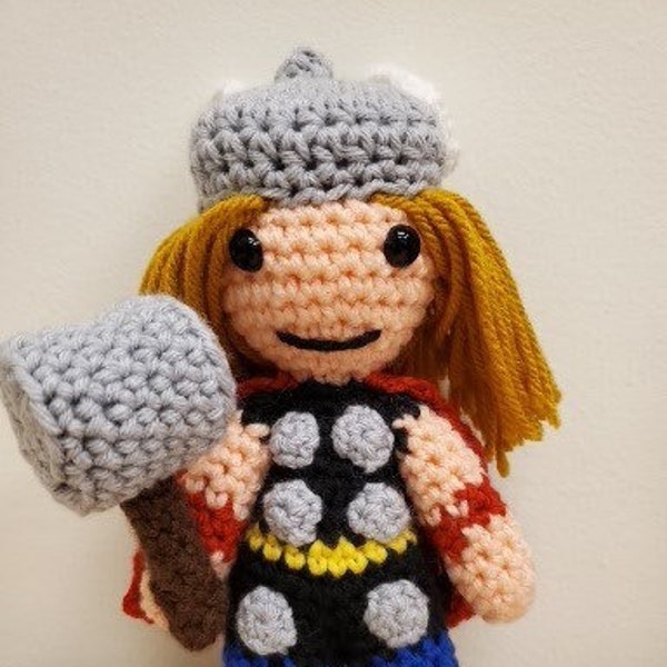 Thunder God Crochet Character