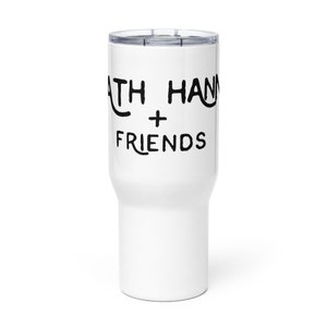 Travel mug with a handle