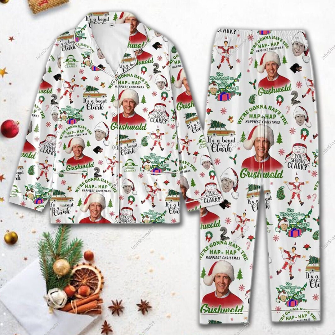 Griswold Christmas Pajamas Set Griswold Womens Pajamas Etsy