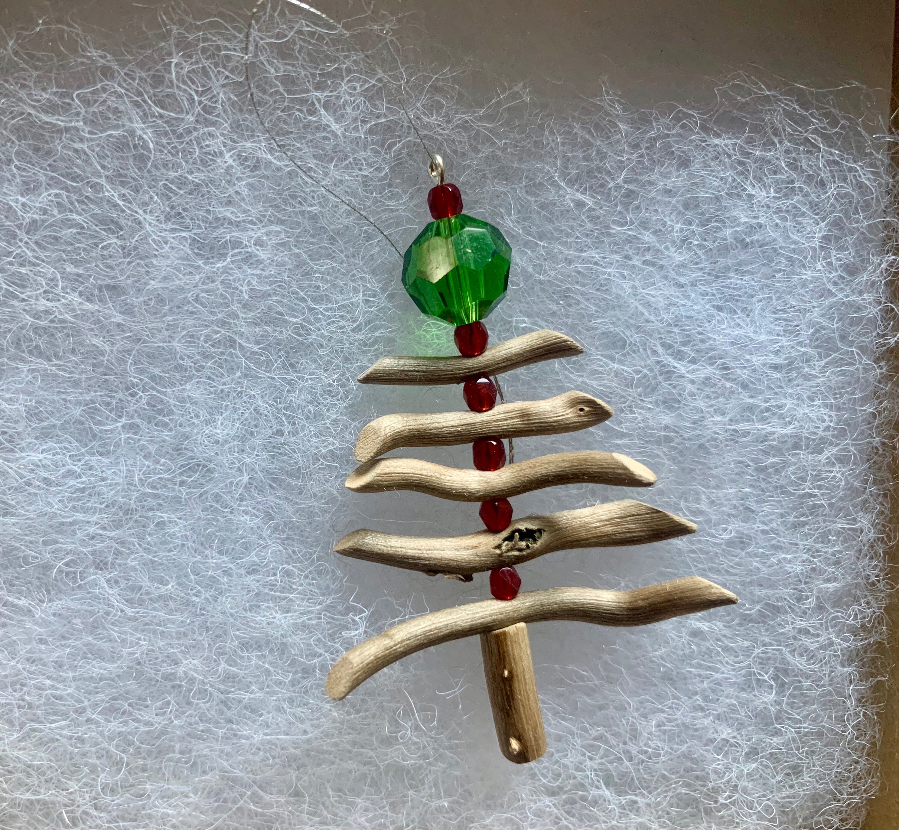 Driftwood Christmas Tree Ornament Etsy