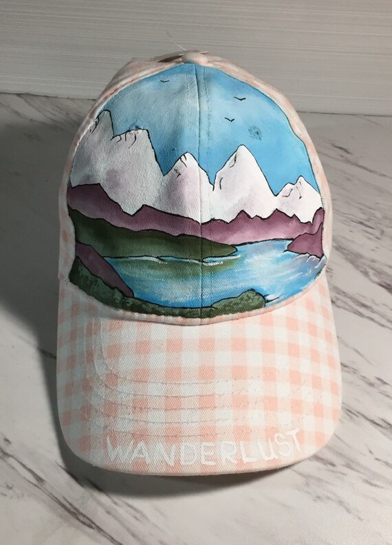 painted baseball caps