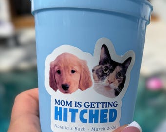 Anpassade muggar för möhippa, muggar för brudtärnor med hundillustration, personliga Bach-festgåvor, brudtärnepresenter, födelsedagsmuggar