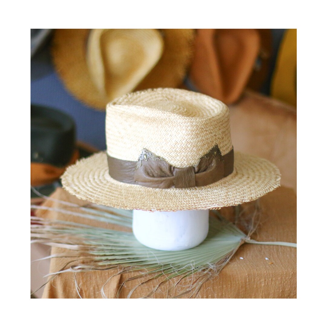 Broner Straw 'Grenada' Braided Raffia Fedora Hat main image 1