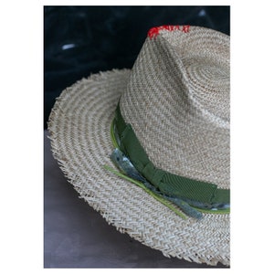 Scala Abari - Raffia Straw Outback Fedora Hat main image 1