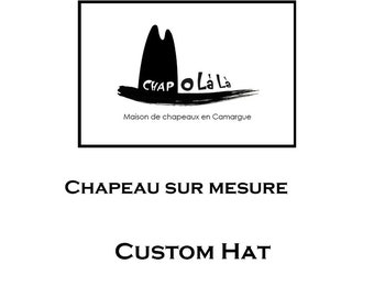 Chapeau personnalisé - Chapeau sur mesure - Feutre de laine, fourrure de lapin ou fourrure de castor