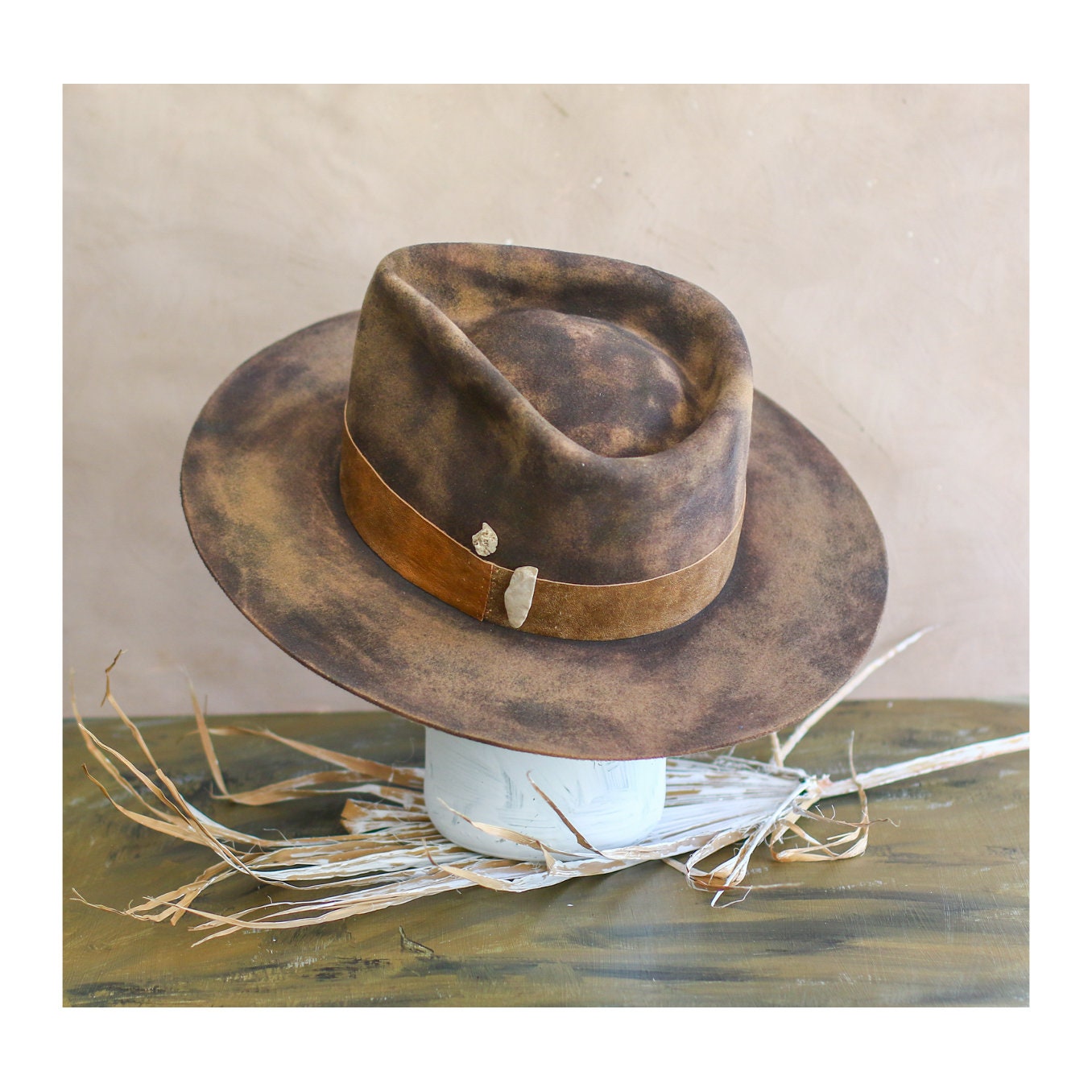 VENOM Collection - POUDRE - Distressed Bespoke Hat - Chapolala - Etsy