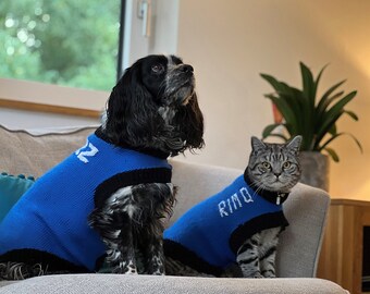 Hunde- und Katzenmantel Handstrickanleitung