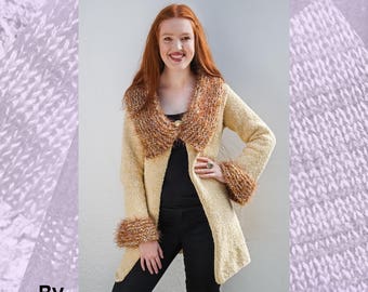 Modello per maglieria a macchina per cappotto di leone