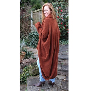 Mocha Swirl Coat Machine Knitting Pattern