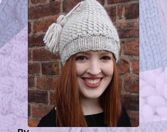 Everest Alpaca Beanie Hand Knitting Pattern