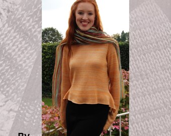 Butterfly Jumper 2 Machine Knitting Pattern