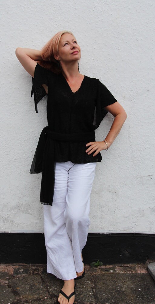 Annie Top Machine Knitting Pattern Etsy