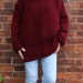Claret Sweater Hand Knitting Pattern - Etsy