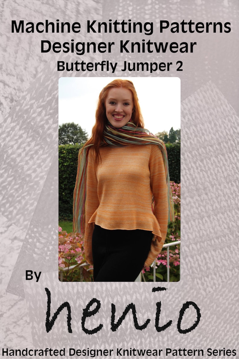 Butterfly Jumper Knitting Pattern Etsy UK
