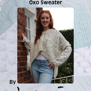 Oxo Sweater Hand Knitting Pattern