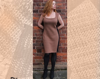 Das Illusion Kleid Maschinenstrickmuster
