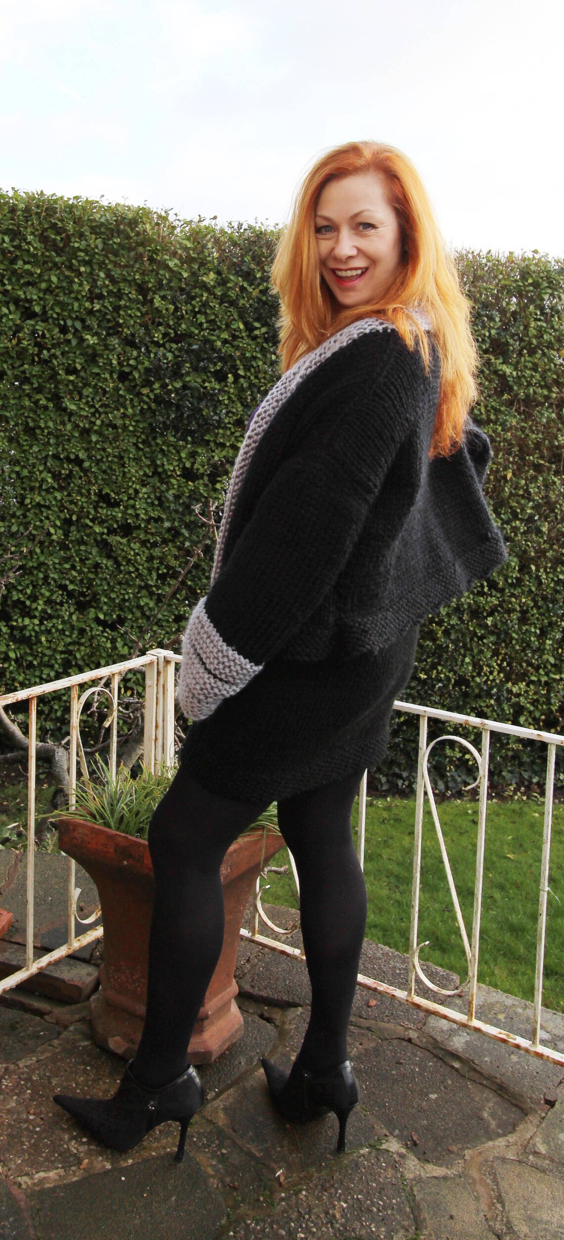 Biker Jacket Hand Knitting Pattern Etsy