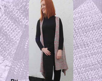 Chunky Waistcoat Machine Knitting Pattern