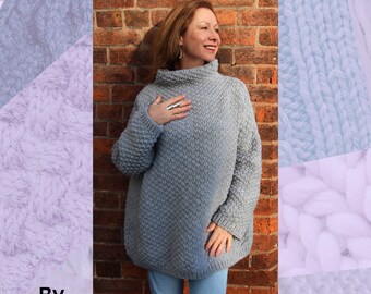 Jumbo Jumper Hand Knitting Pattern
