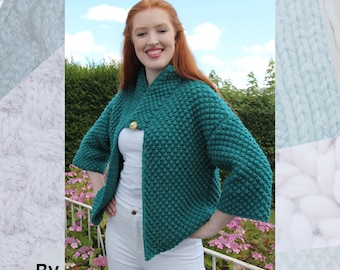 Trinity Jacket Hand Knitting Pattern